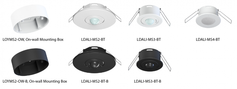 LDALI MS2 BT LDALI MS4 BT mounting options